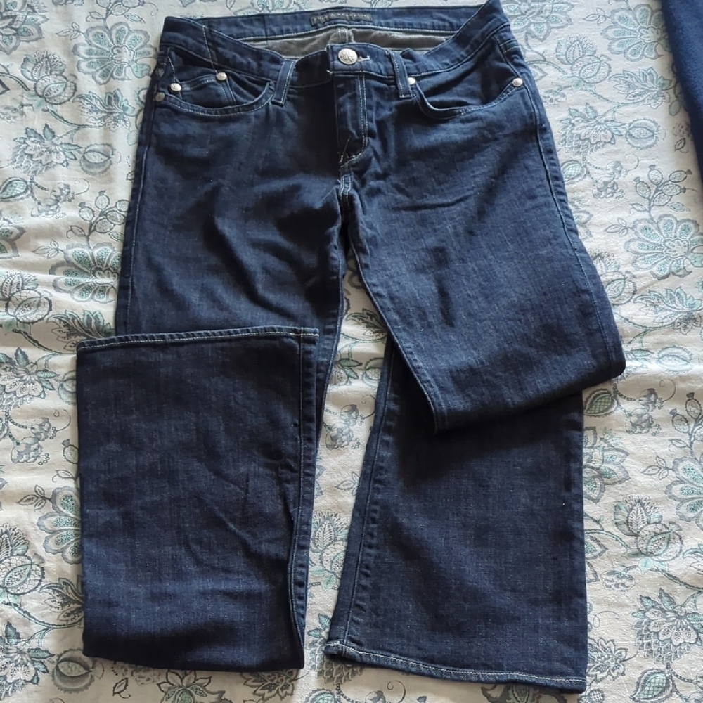 Rock & Republic Blue Flare Wide Leg Jeans